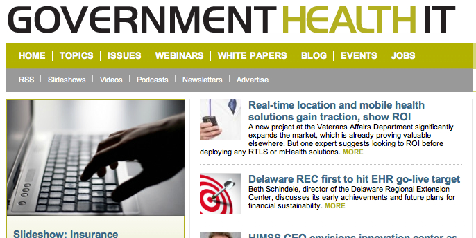 Real-Time and Mobile Health Gain Traction - Government Health IT